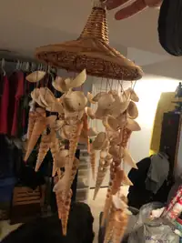 Wind chimes made out of shells