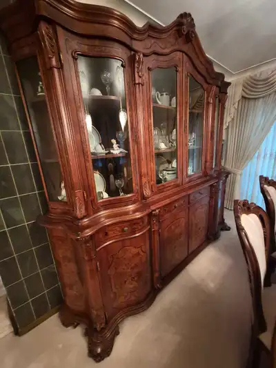 walnut dining room set, View more