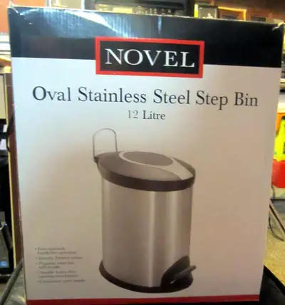 (JJD-202) Novel Oval Stainless Steel Step Bin, View more