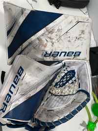 Bauer 2S Pro Goalie Glove and Blocker