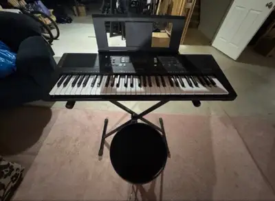 Yamaha key boards and chair, View more