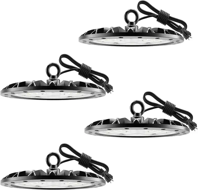 4-Pack 200W UFO LED High Bay Lights – 20,000LM, 6000K Daylight, in Indoor Lighting & Fans in Oakville / Halton Region - Image 2