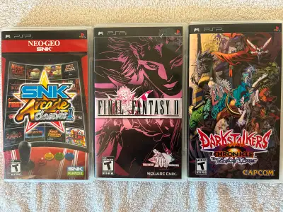 PSP Games $20.00 Pick up only Scarborough Darkstalkers Chronicle: The Chaos Tower $20.00 SNK Arcade...