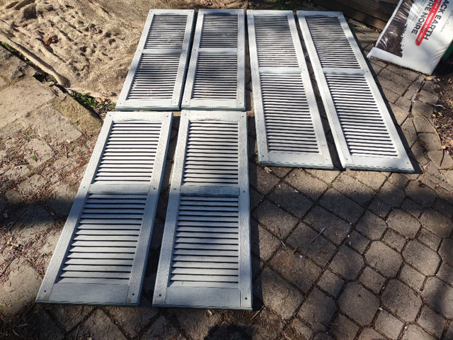 6 Blue/Gerry P.V.C. Shutters for your home in good condition. in Outdoor Décor in Guelph - Image 2