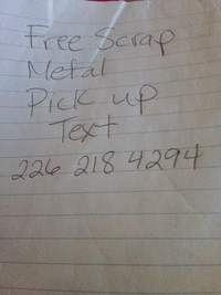 Free Scrap Meta Pick Up