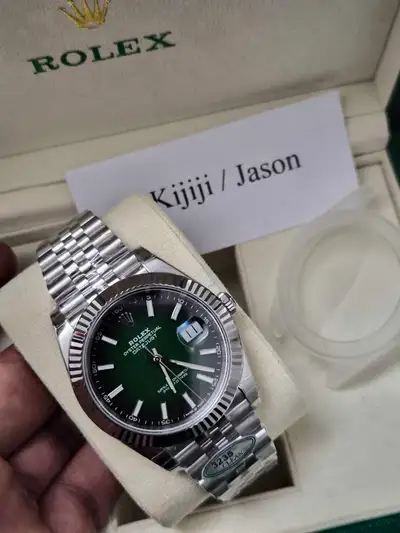 Text/Call 289-989-2540 for faster replies Brand New Rolex Datejust Ombre Green 3235 Clean 41mm High...