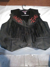 Ladies Leather Vest