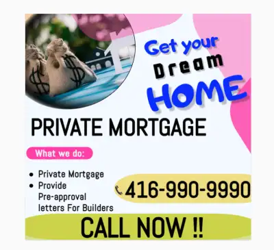 Have you been Denied by a Bank? Get Private Mortgage !!