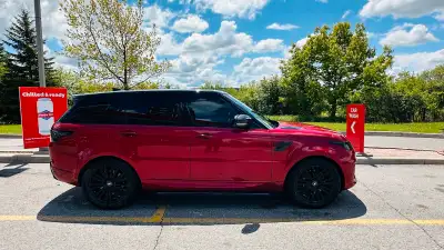 * 2020 Range Rover Sport (Excellent Condition ) * Red Exterior with Black Leather Interior * Extende...