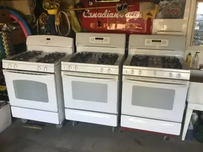 GE Profile True Temp Propane Gas Stoves 1 Left (Middle One), View more