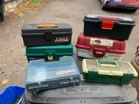 Various tackle boxes 