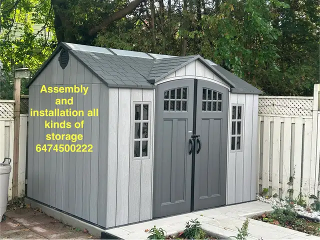 assembly of storage shed in Outdoor Tools & Storage in City of Toronto - Image 6