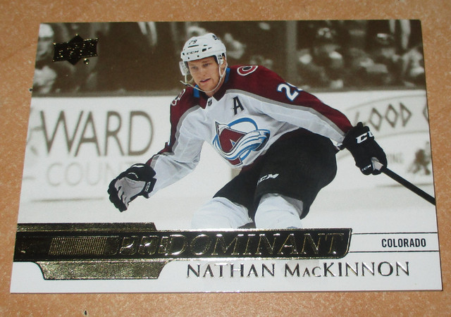 ( 3 )  Nathan MacKinnon Upperdeck Hockey Cards in Arts & Collectibles in Gatineau - Image 4