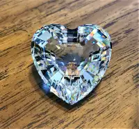 Swarovski silver crystal "CLEAR HEART"