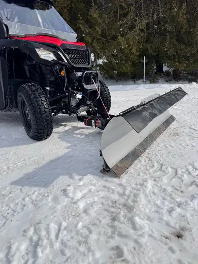 Goderch | KFI plow kit for ATV/UTV 66” model. All steel blade. Powered actuator makes angle adjustme...