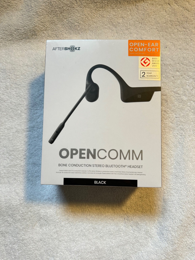 OpenComm2 AfterShokz Bone Induction Headset in Headphones in Oakville / Halton Region - Image 2