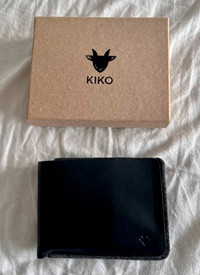 Leather wallet Kiko noir (Portefeuille) neuf