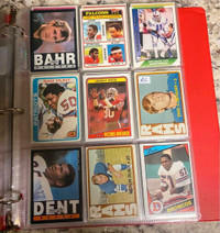 Vintage football cards collection