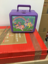 1990  Hasbro My Little Pony Purple Plastic Lunch Box