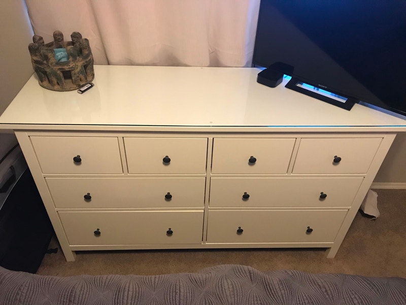 Ikea HEMNES 8drawer dresser, white stain Dressers & Wardrobes Edmonton Kijiji