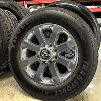 20" Ram 2500 Laramie OEM Wheels and Firestone Transforce A/T 