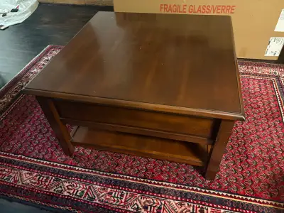 SQUARE WOOD TABLE, View more