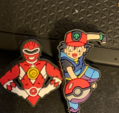 pokemon and power rangers crocs charm, View more