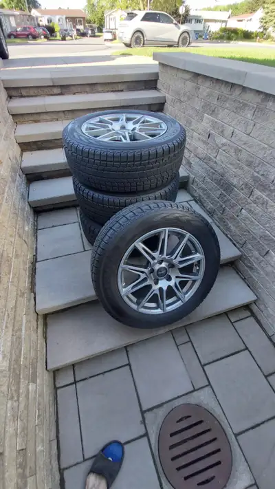 Selling a complete, ready to install winter tires and wheels package. Rims: FAST winter-approved whe...