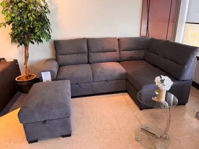 Canapé-lit sectionnel Alberto (gris clair,gris fonce) !!!, View more