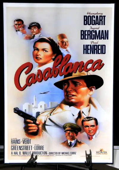 Casablanca Was Made In 1942 And Won The Academy Award For Best Picture. Classic Bogart And Bergman....