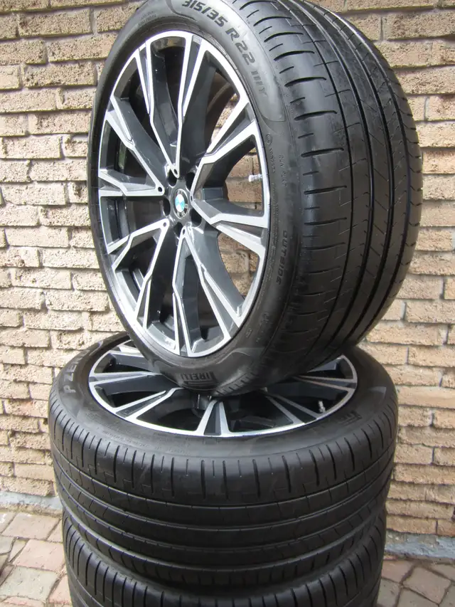 2024 BMW X7 OEM Y spoke 22" staggered summer wheel set style 758 in Tires & Rims in City of Toronto - Image 5