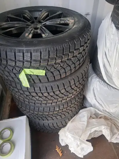 Brand new winter tires on rims, never used. (part number WMZ2355518, Snow Leopard/Mazzini) BOLT PATT...