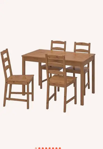 IKEA Jokkmokk table et chaises avec coussins, View more