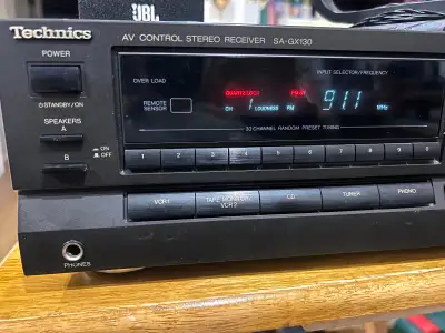 Technics SA-GX130 Stereo Receiver - Perfect for Turntable/Vinyl, View more