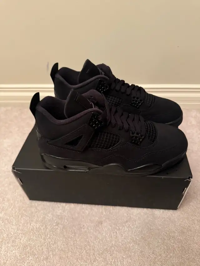 Jordan 4 Black Cat - Multiple Sizes in Men's Shoes in Calgary - Image 2
