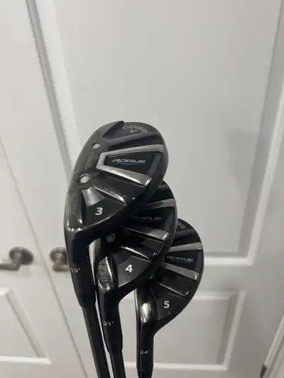 LEFT-HANDED CALLAWAY ROGUE HYBRID SET – 19°, 21°, 24°, View more