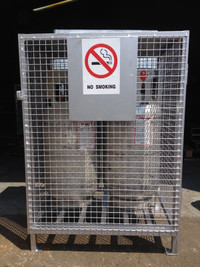 Forklift or BBQ propane cylinders storage cages for sale !