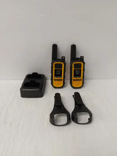 (1154) DeWalt IP-65 2Pc Walkie Talkies, View more