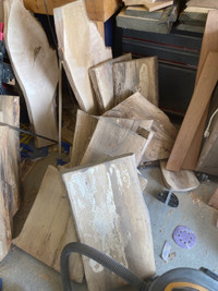 Live edge wood slabs and pieces 