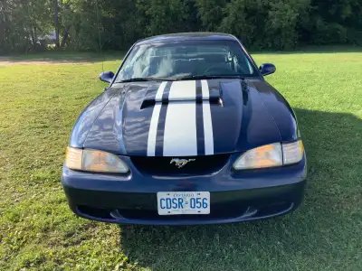 Mint 1994 Mustang. New brakes and tires. Ford blue Jean paint. 3.8 litre big six engine. Standard tr...