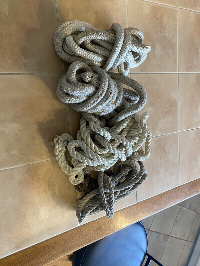 15 foot mooring ropes for boating in Boat Parts, Trailers & Accessories in Windsor Region