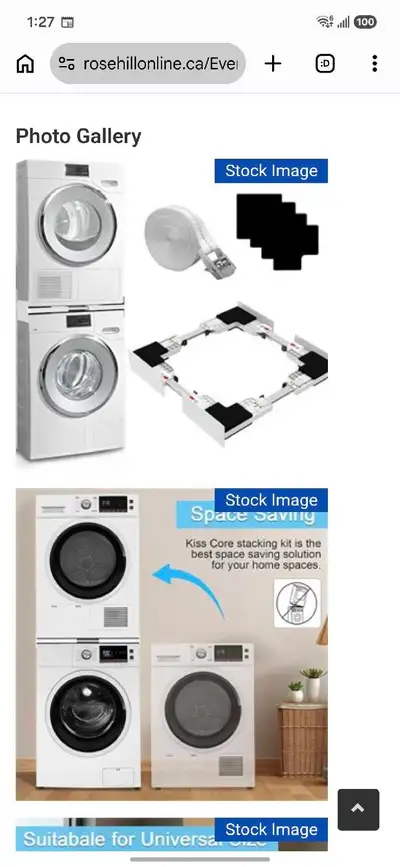 universal washer and dryer stacking kit, View more