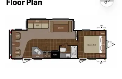 Couples trailer Keystone SG266RL Located in Labrador