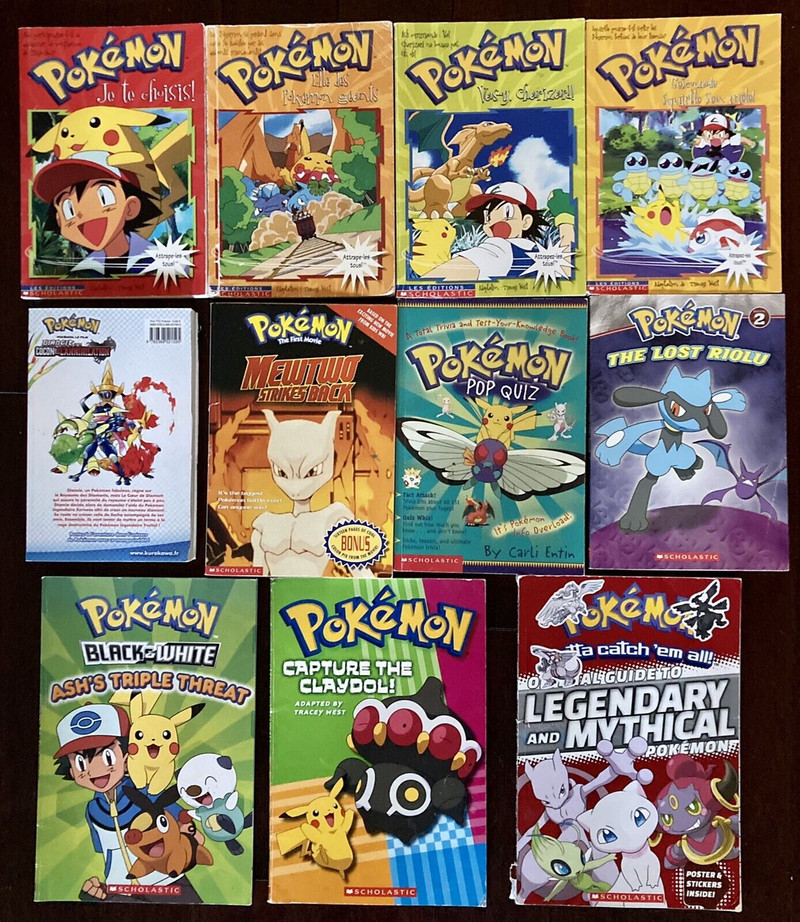 Pokemon English & French Books, Figures and Tins for sale  