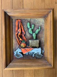 Leather Picture - Cactus