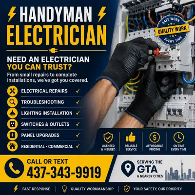 Electrician Handyman, View more