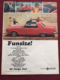 1965 Dodge Dart Original Ad