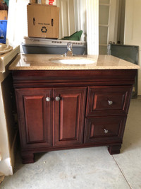 Elegant looking Bathroom vanity 37” wide with granite countertop