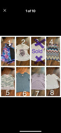 Various tops size XL various prices
