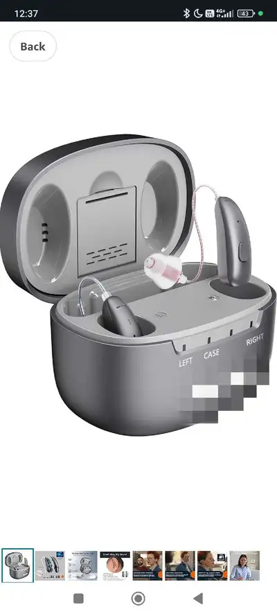OTC Hearing Aids – Rechargeable Hearing Aids for Seniors & Adult with Smart Noise Reduction, Superio...